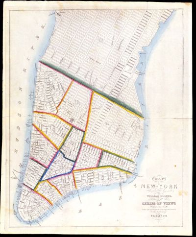 1832 Map of New York